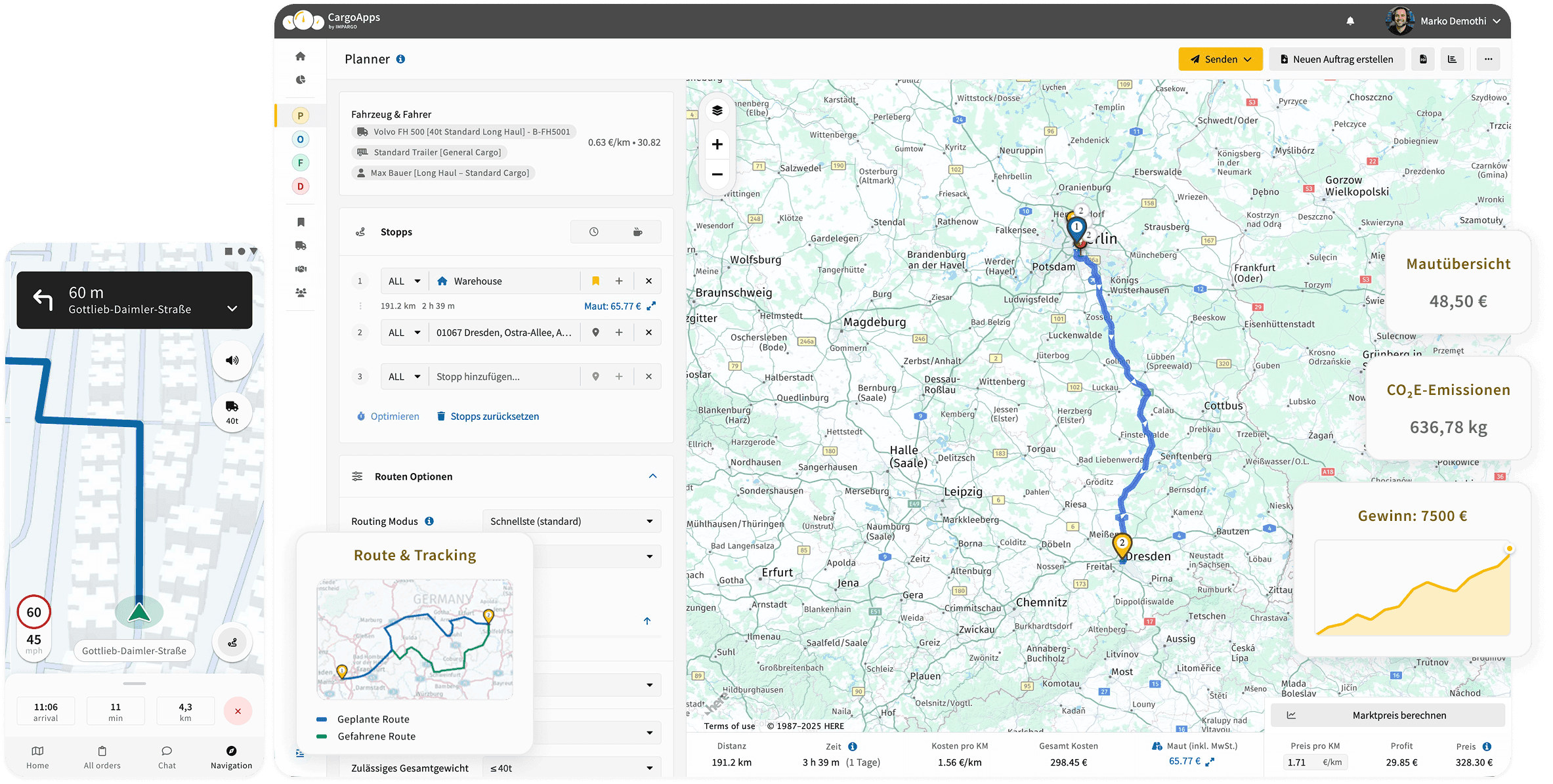 IMPARGO Transport Management Plattform | TMS-Software-Suite